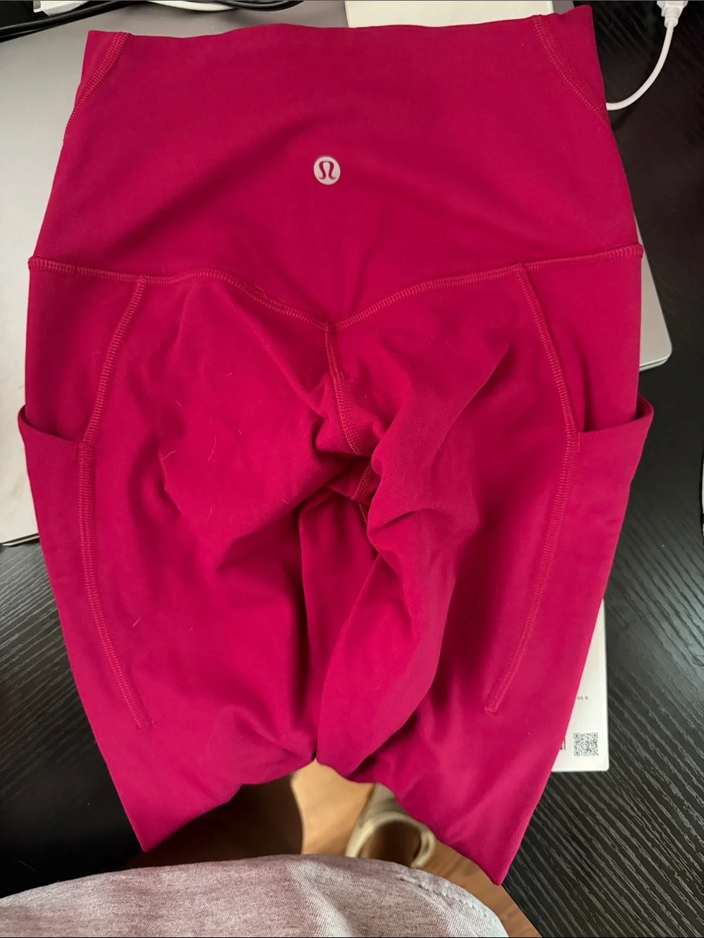 Lululemon Align HR Pant 25” Berry Rumble *Pockets* NWT